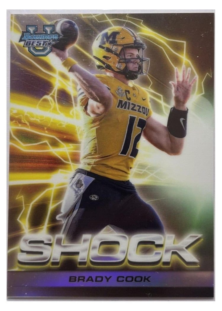 2024 Bowman University Best Shock & Awe Set Brady Cook #SA-5 card