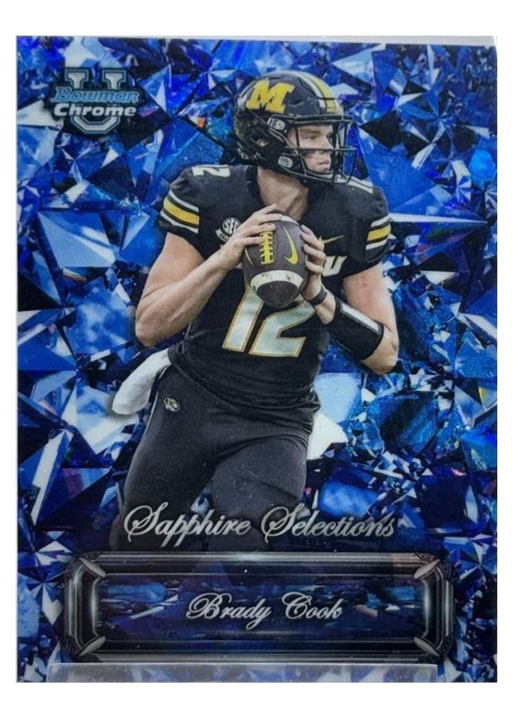 2024 Bowman University Chrome Sapphire Sapphire Selections Set Brady Cook #SS-4 card