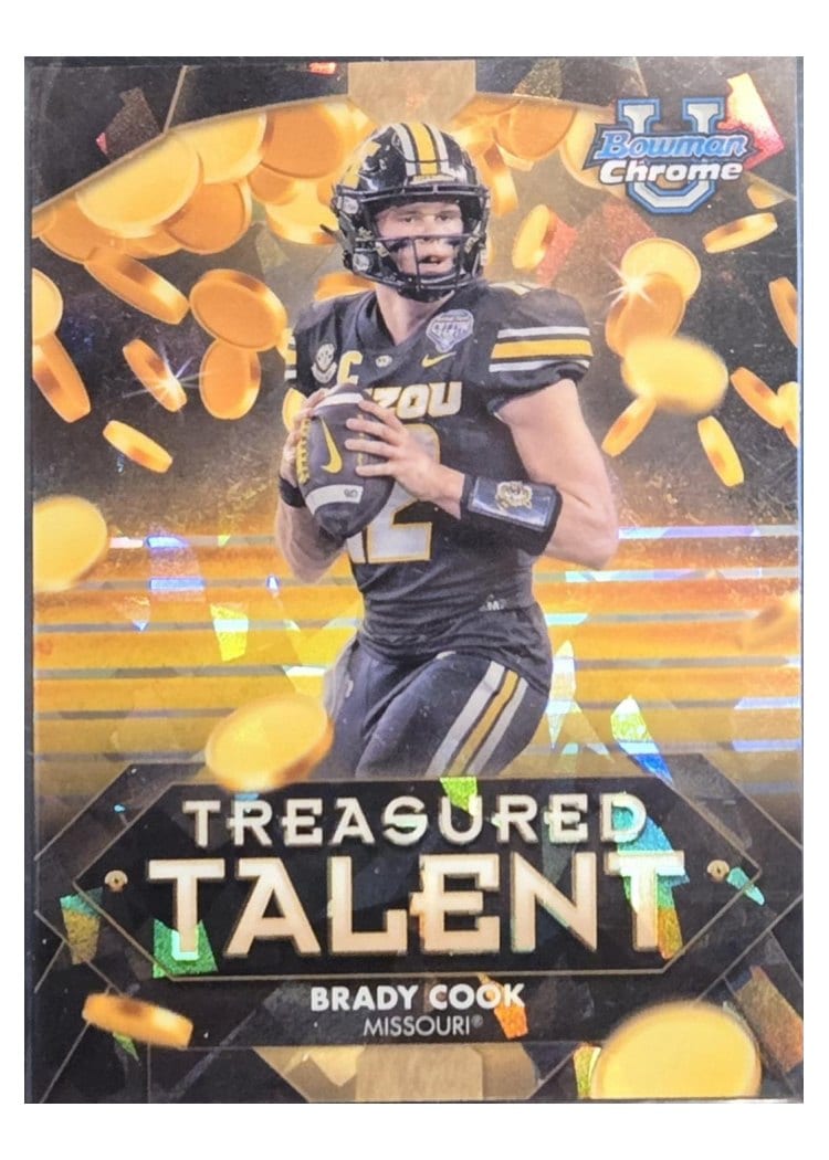 2024 Bowman University Chrome Sapphire Treasured Talent Set Brady Cook #TT-6 card
