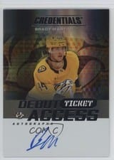 2025-26 Upper Deck Credentials Debut Ticket Access Autographs Brady Martin #DTA-BM