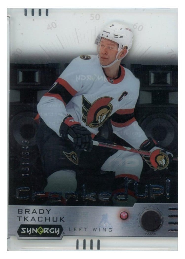 2023-24 Upper Deck Synergy Cranked Up Brady Tkachuk #CR-BT card