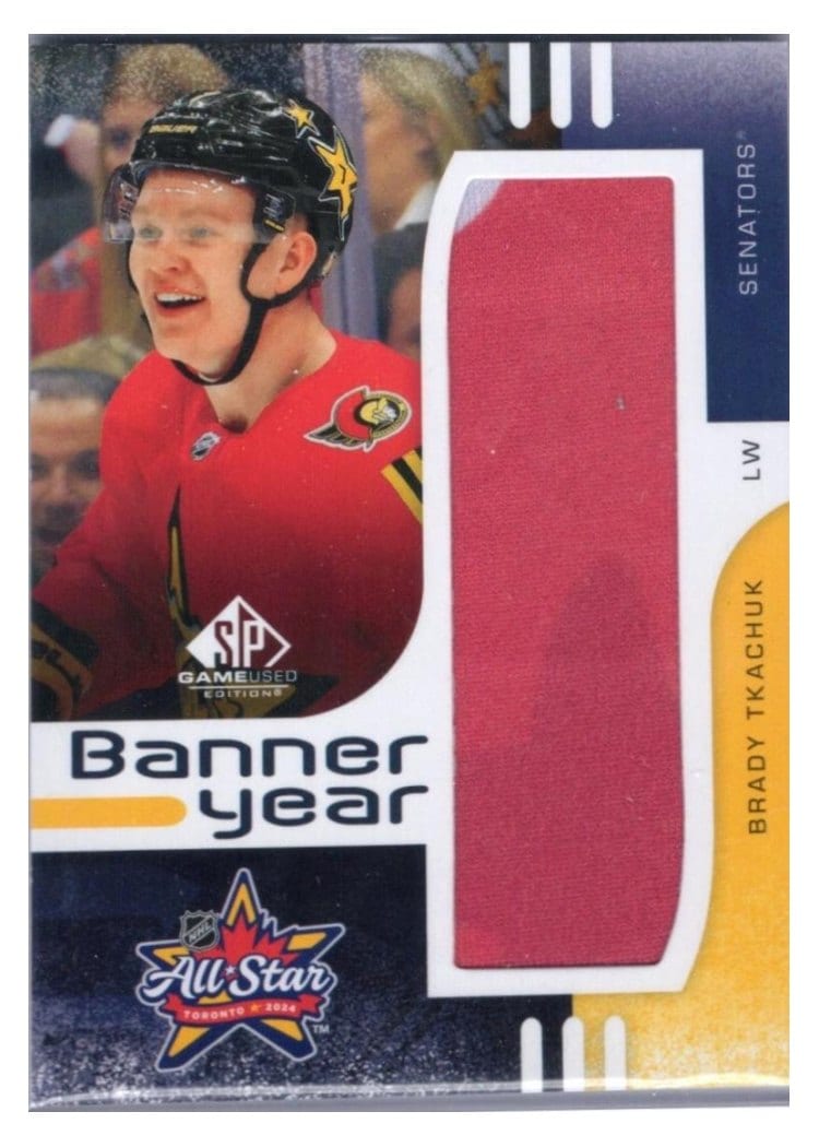 2024-25 SP Game Used 2024 All-Star Game Banner Year Relics Brady Tkachuk #BYAS-BT card