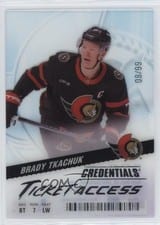 2024-25 Upper Deck Credentials Acetate Ticket Access Brady Tkachuk #TA-BT card