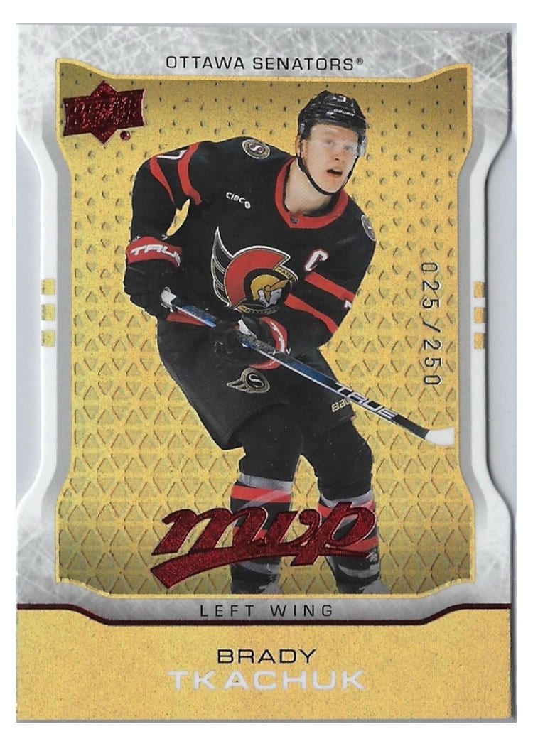2024-25 Upper Deck MVP 2014-15 10th Anniversary Colors & Contours Brady Tkachuk #MR-10 card