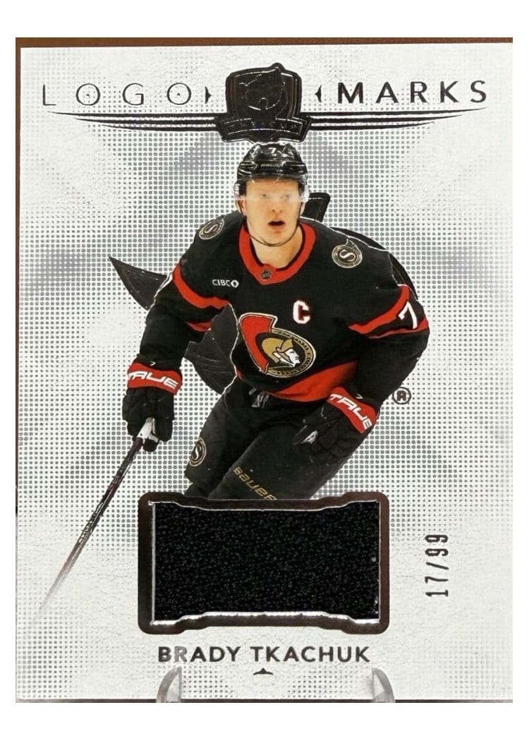 2024-25 Upper Deck The Cup Logomarks Brady Tkachuk #LM-TK card