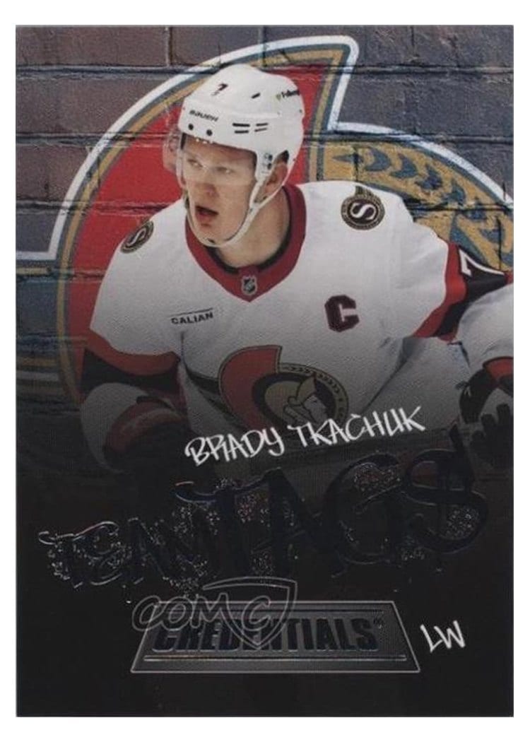 2025-26 Upper Deck Credentials Team Tags Brady Tkachuk #TT-6 card