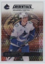 2025-26 Upper Deck Credentials Acetate Debut Ticket Access Braeden Cootes #DTAA-BC card