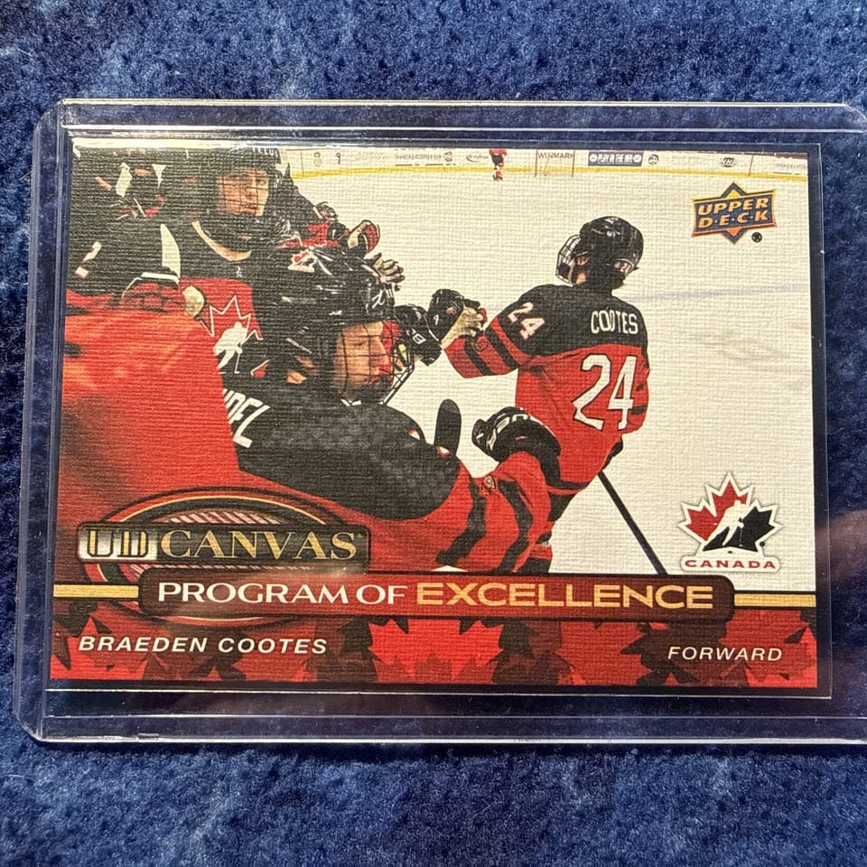 2025-26 Upper Deck UD Canvas Program of Excellence Braeden Cootes #C-256 card