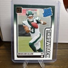 2024 Donruss Rated Rookies Throwback Braelon Allen #38 card