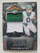 2024 Panini Black Rookie Patch Autographs Braelon Allen #232 card