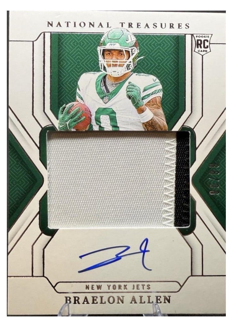 2024 Panini National Treasures Base Set Braelon Allen #170 card