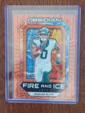 2024 Panini Obsidian Fire and Ice Braelon Allen #25 card