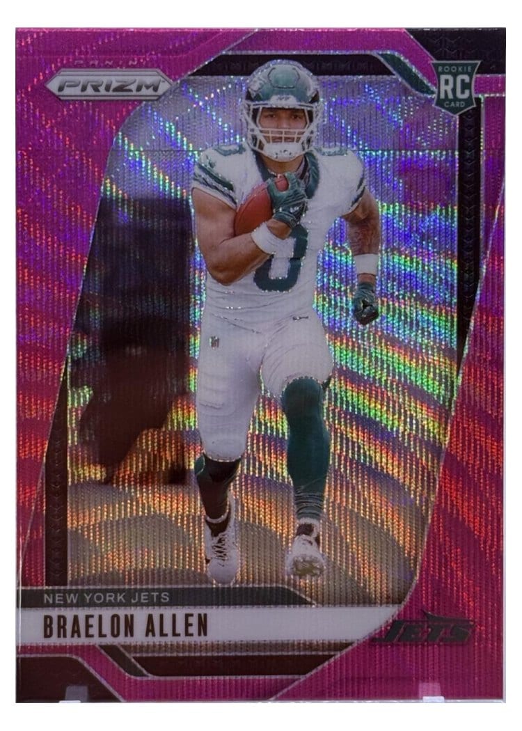 2024 Panini Prizm Base Set Braelon Allen Pink Wave #311 card