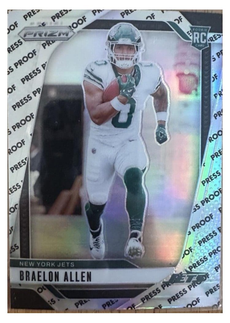 2024 Panini Prizm Base Set Braelon Allen Press Proof #311 card