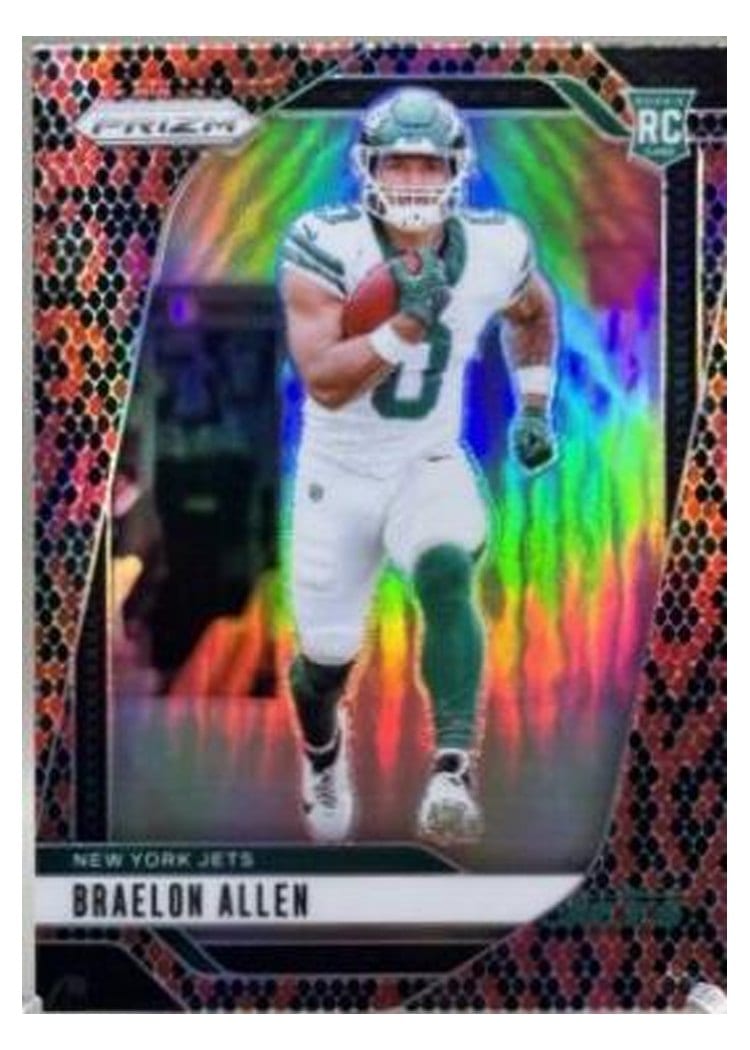 2024 Panini Prizm Base Set Braelon Allen Snakeskin #311 card