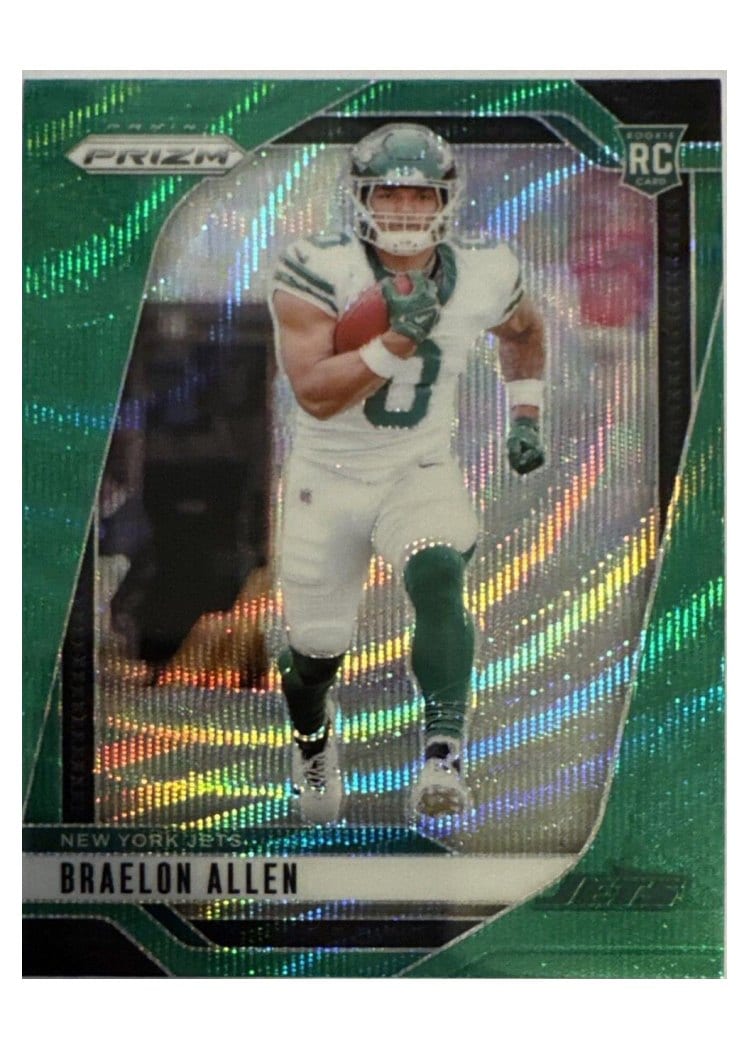 2024 Panini Prizm Base Set Braelon Allen Green Wave #311 card