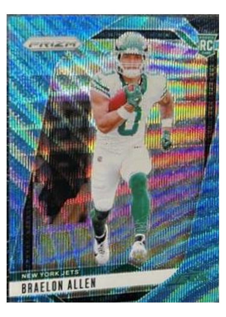 2024 Panini Prizm Base Set Braelon Allen Blue Wave #311 card