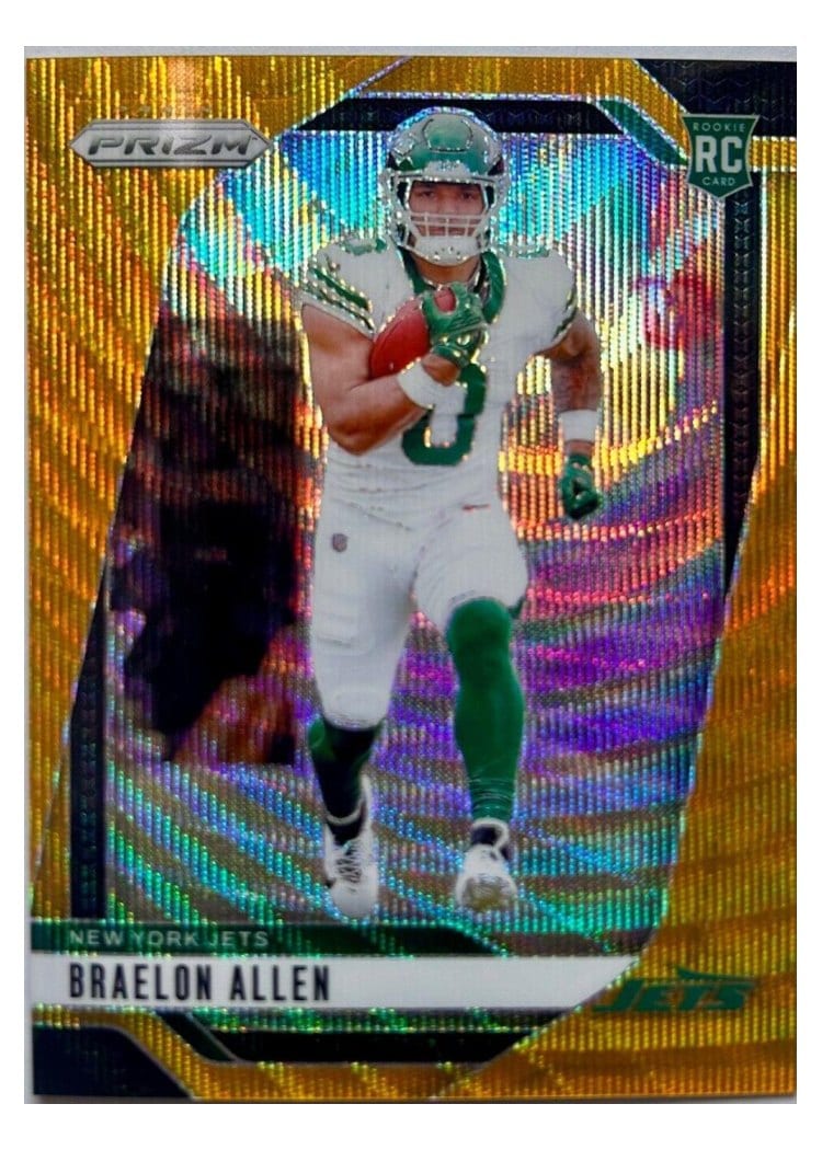 2024 Panini Prizm Base Set Braelon Allen Wave Gold #311 card