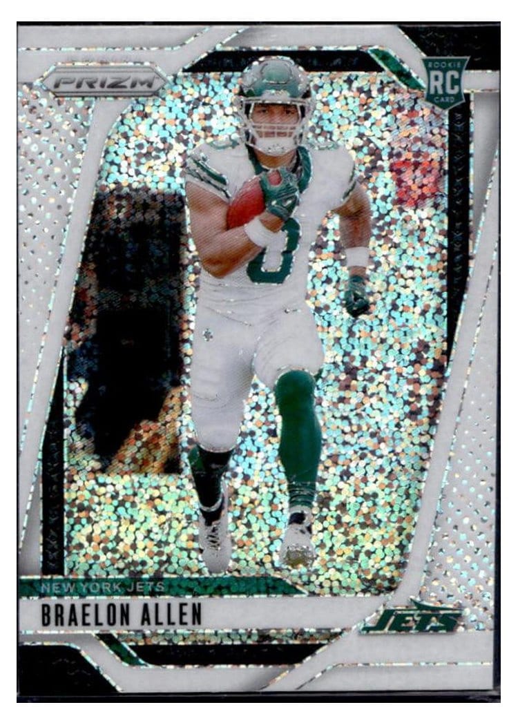 2024 Panini Prizm Base Set Braelon Allen White Sparkle #311 card