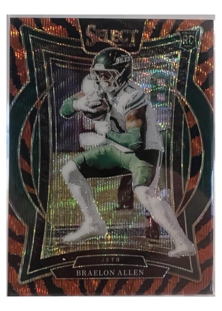 2024 Panini Select Base Set Braelon Allen #10 card