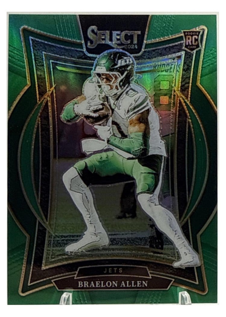 2024 Panini Select Base Set Braelon Allen Green Mojo #10 card
