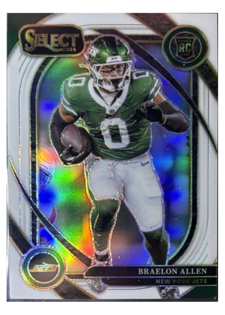 2024 Panini Select Base Set Braelon Allen White Prizm #259 card