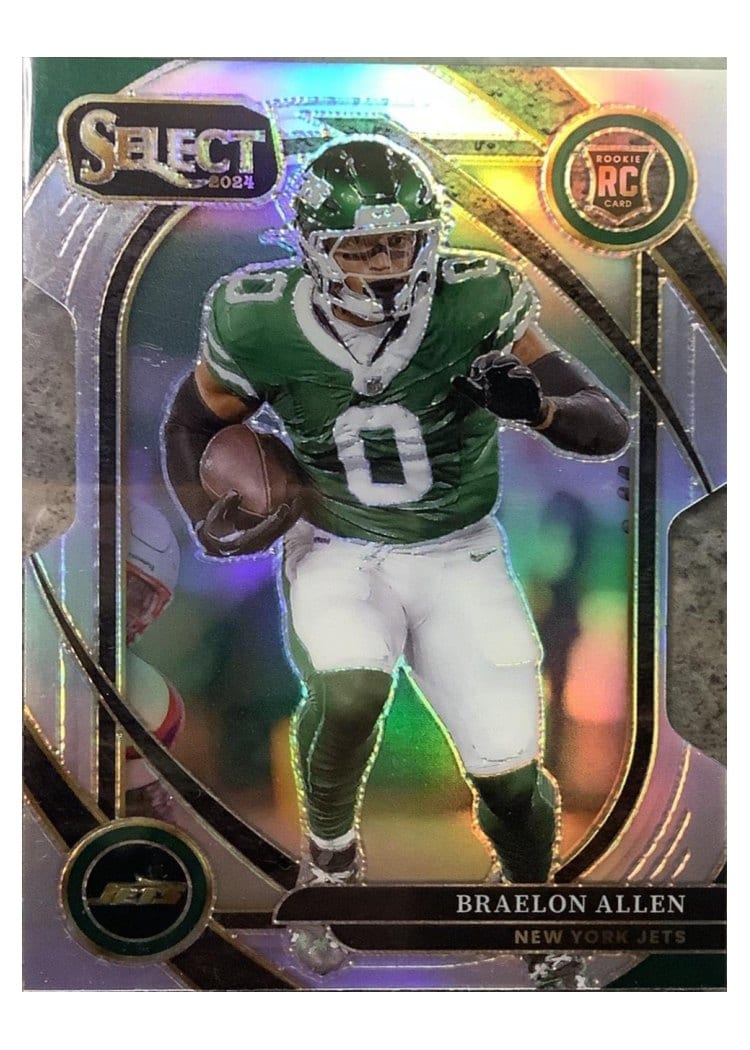 2024 Panini Select Base Set Braelon Allen Silver Prizm Die-Cut #259 card