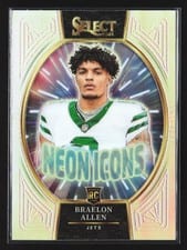 2024 Panini Select Neon Icons Braelon Allen #18 card