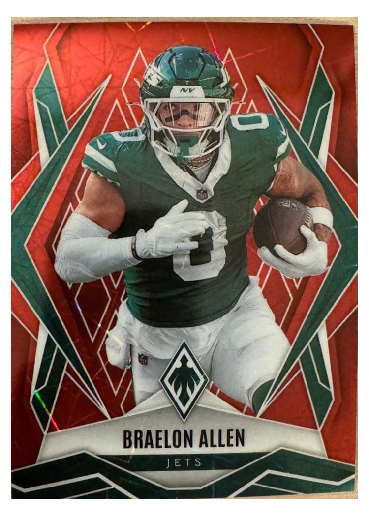 2025 Panini Phoenix Base Set Braelon Allen Red Lazer #17 card