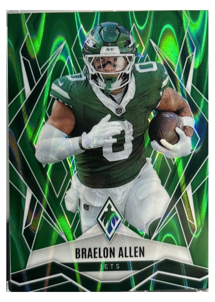 2025 Panini Phoenix Base Set Braelon Allen Green Seismic #17 card