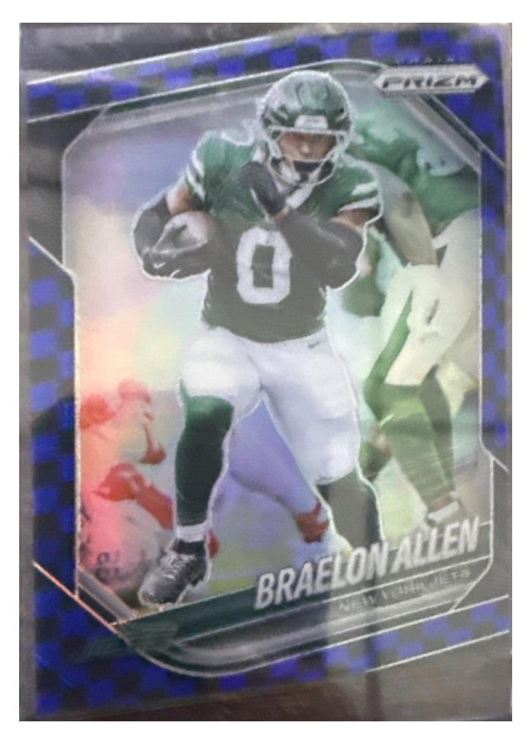 2025 Panini Prizm Base Set Braelon Allen Black Blue Checker #100 card