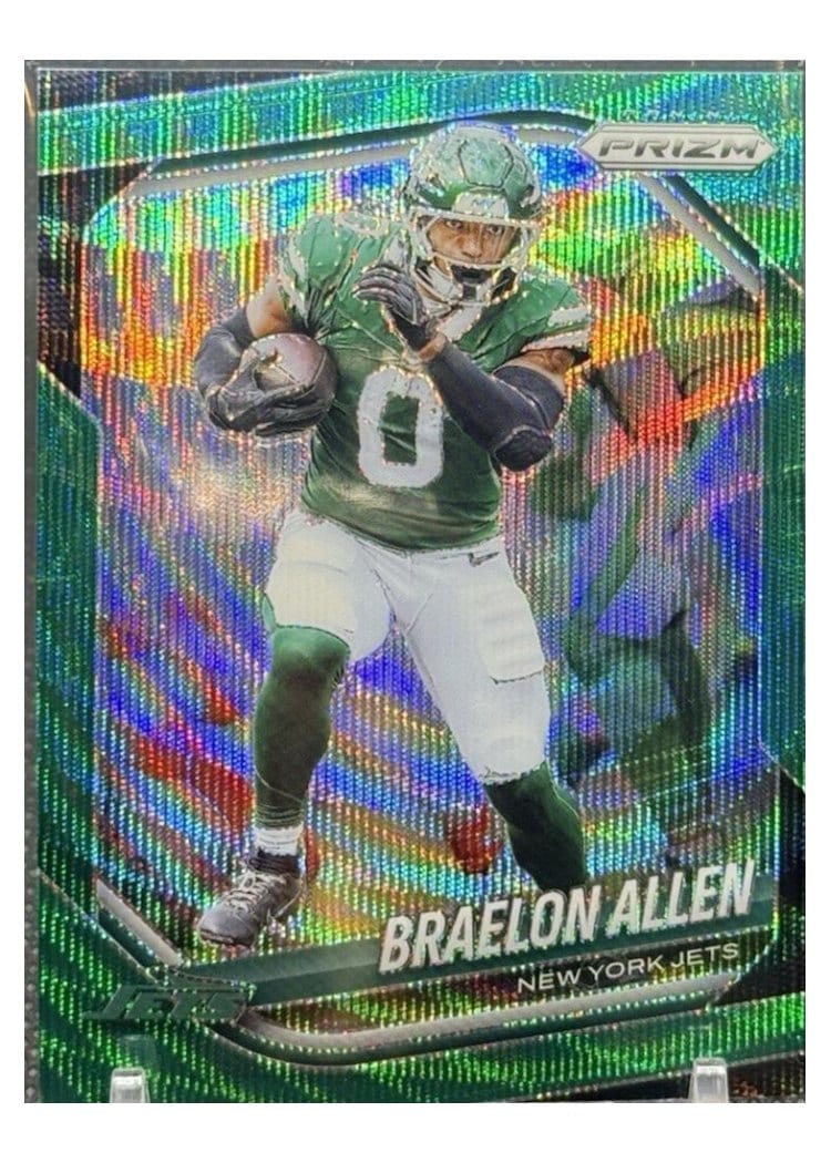 2025 Panini Prizm Base Set Braelon Allen Green Wave #100 card