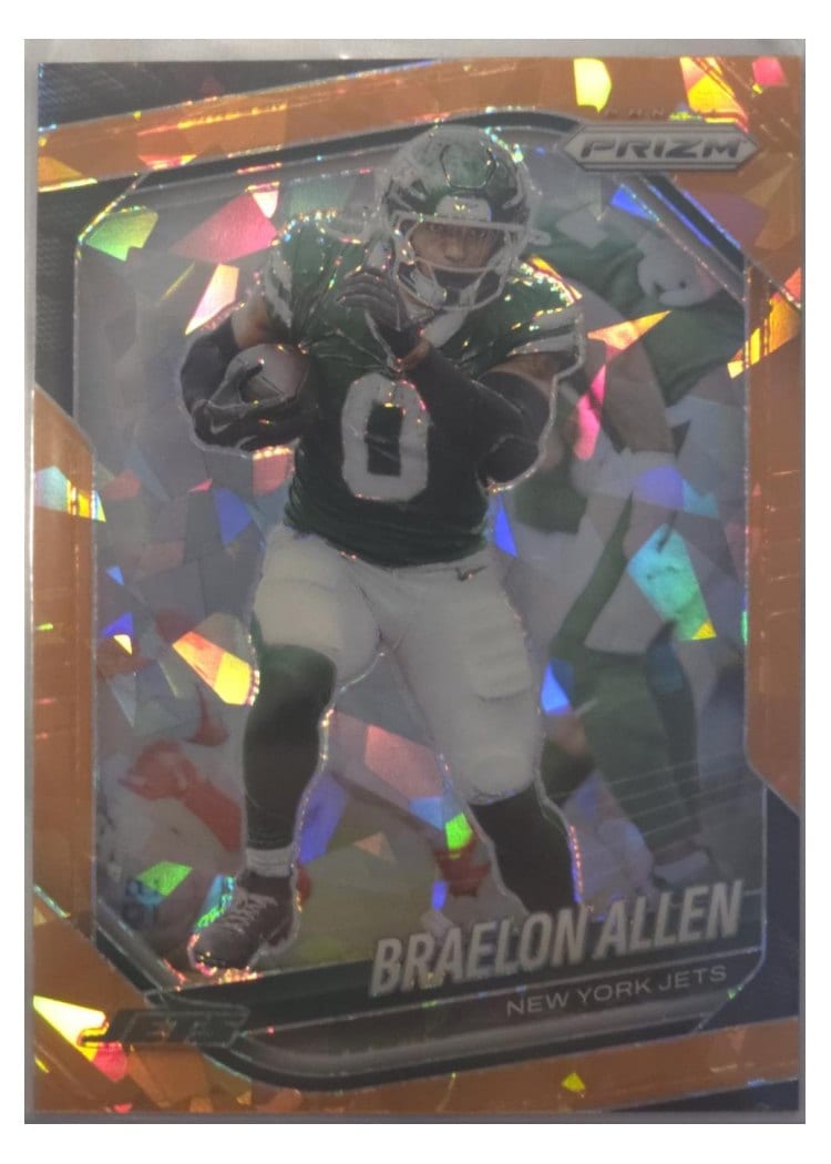 2025 Panini Prizm Base Set Braelon Allen Orange Ice #100 card