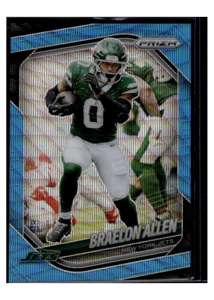 2025 Panini Prizm Base Set Braelon Allen Blue Wave #100 card