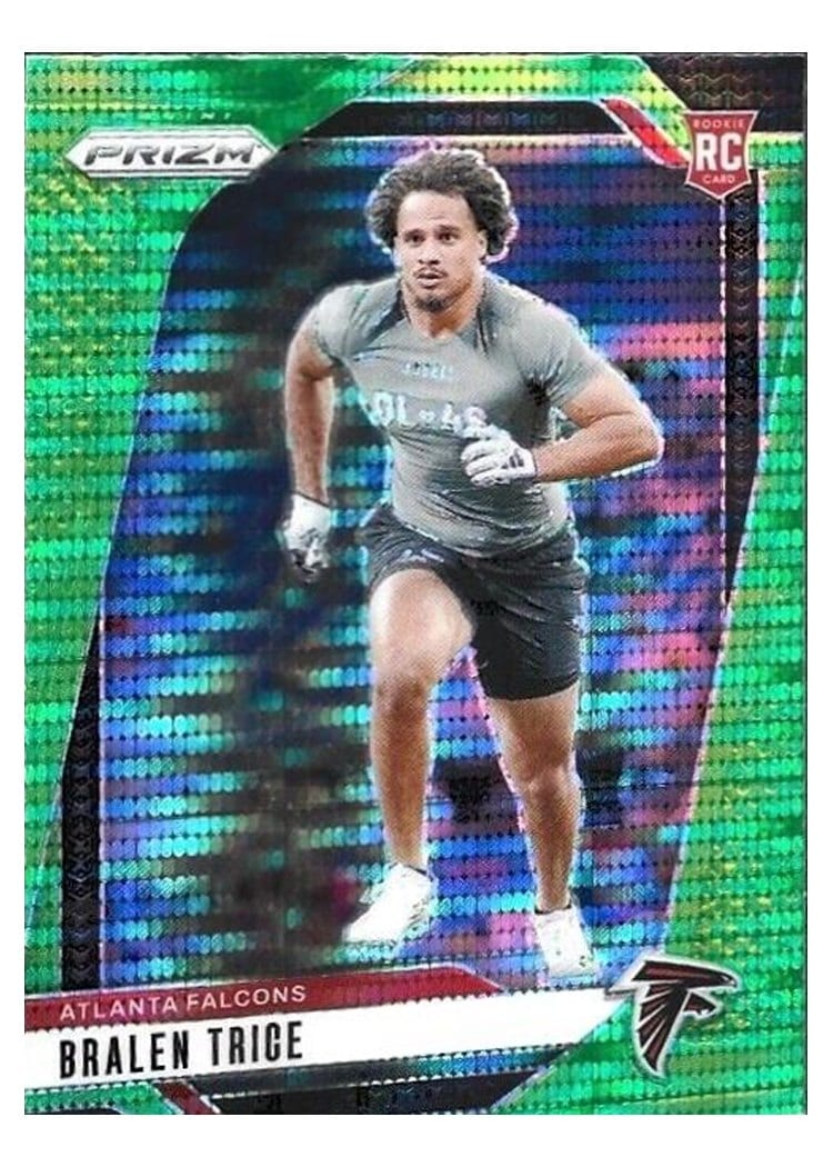 2024 Panini Prizm Base Set Bralen Trice Neon Green Pulsar #312 card
