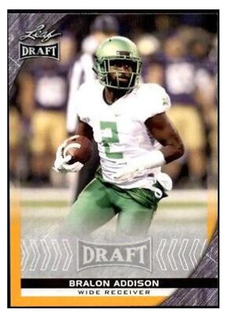 2016 Leaf Draft Bralon Addison #5 card