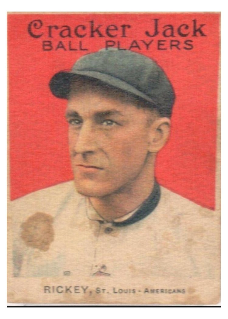 1915 Cracker Jack Branch Rickey #133 card