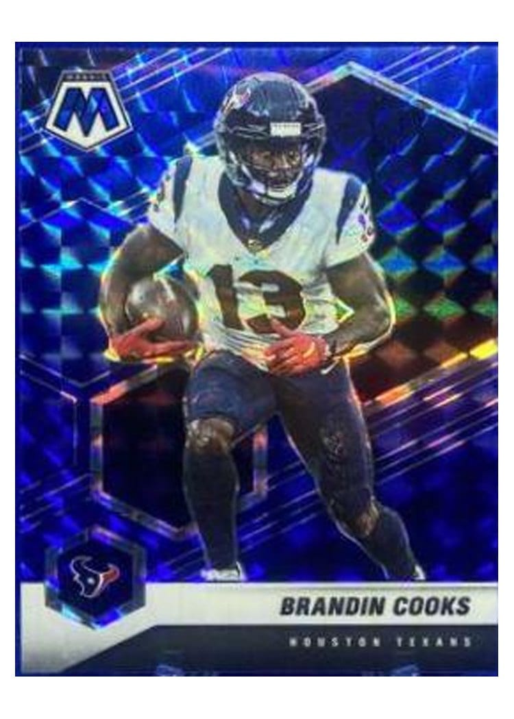 2021 Panini Mosaic Base Set Brandin Cooks Blue Mosaic #86 card
