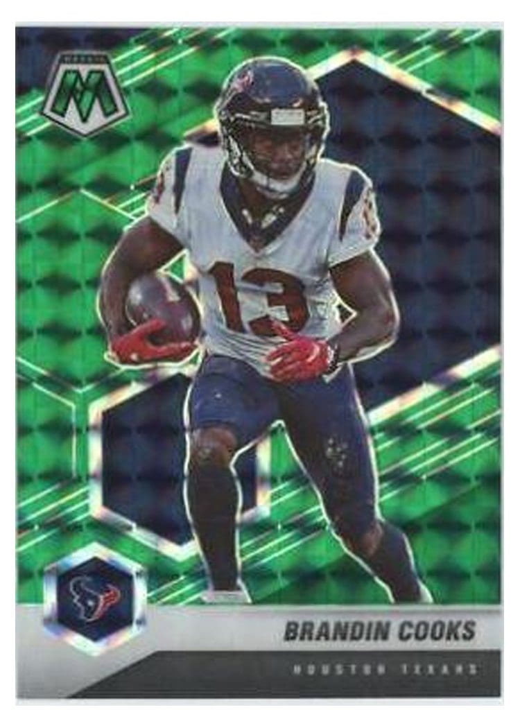2021 Panini Mosaic Base Set Brandin Cooks Green Mosaic #86 card