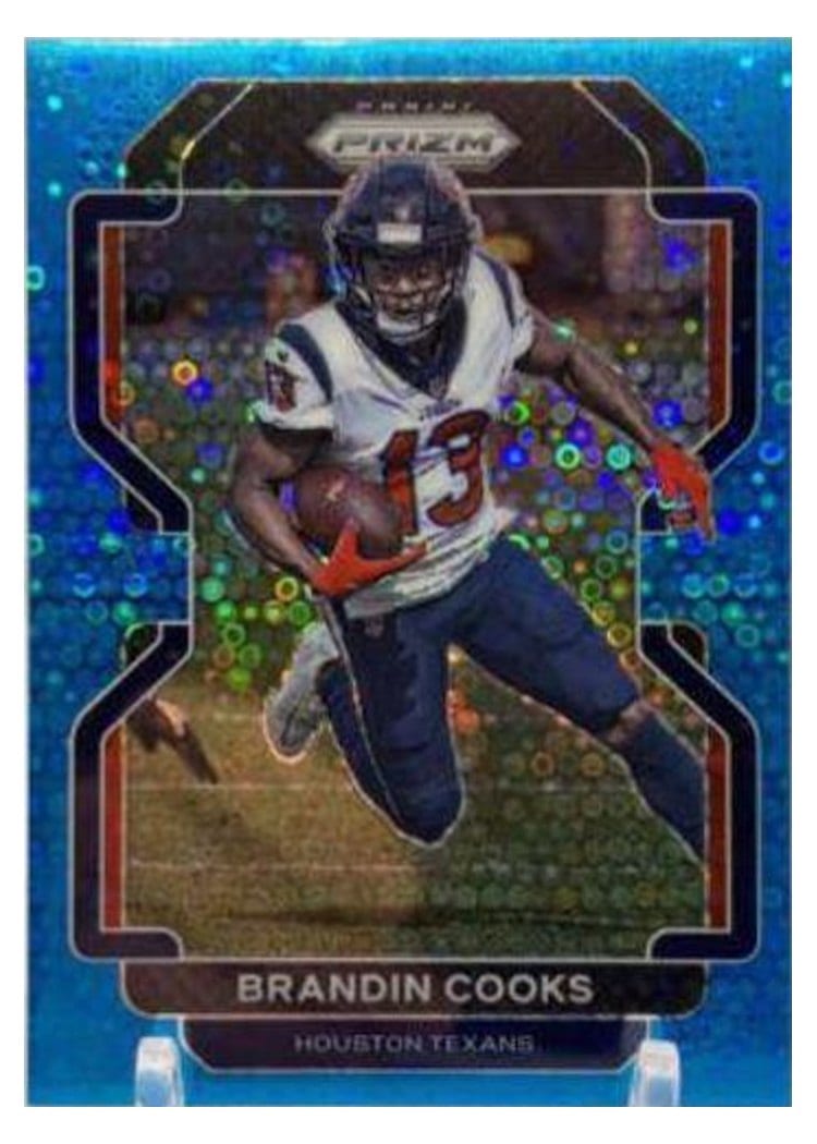 2021 Panini Prizm Base Set Brandin Cooks Blue Prizm #32 card