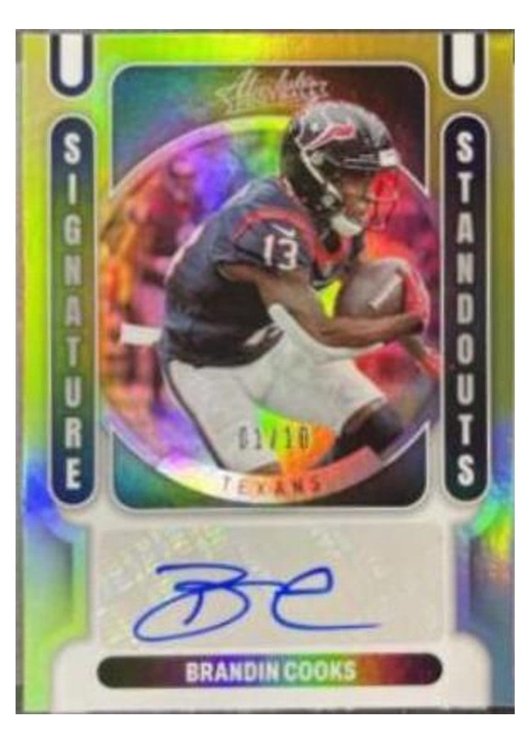 2022 Panini Absolute Signature Standouts Brandin Cooks #SS-BC card