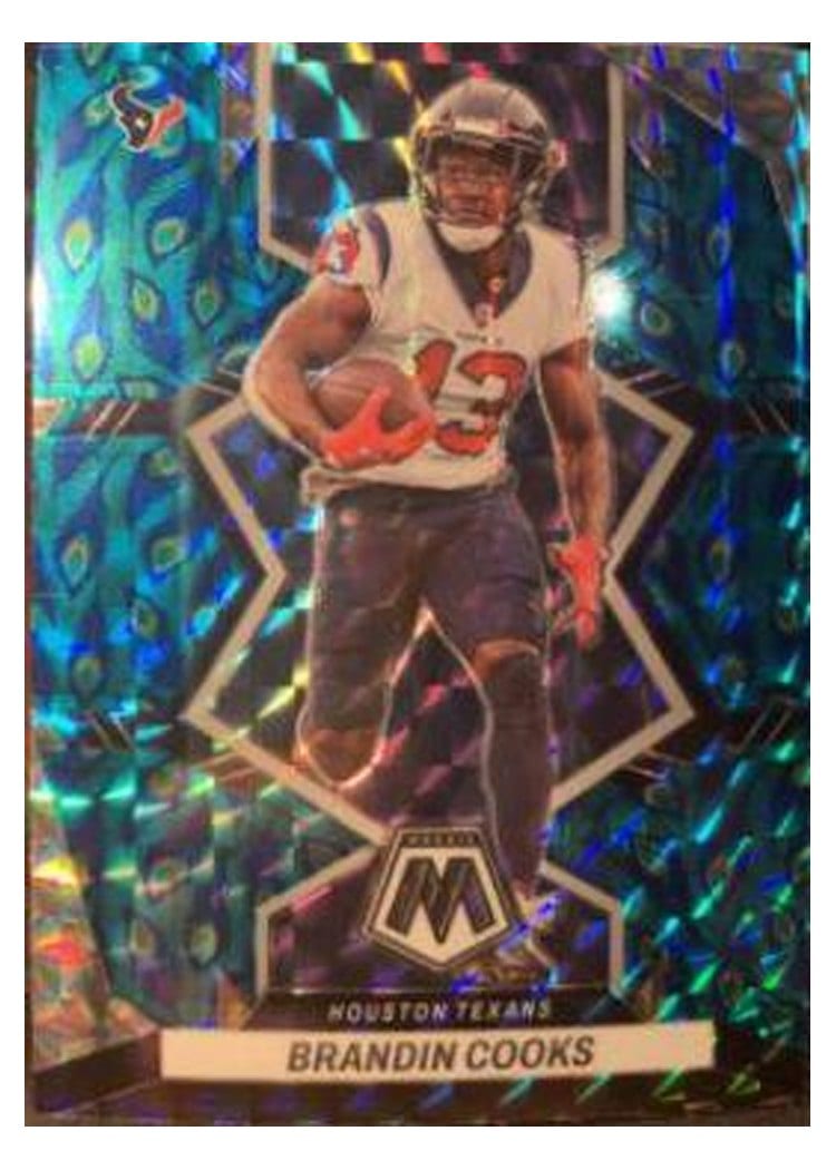 2022 Panini Mosaic Base Set Brandin Cooks Choice Peacock #77 card