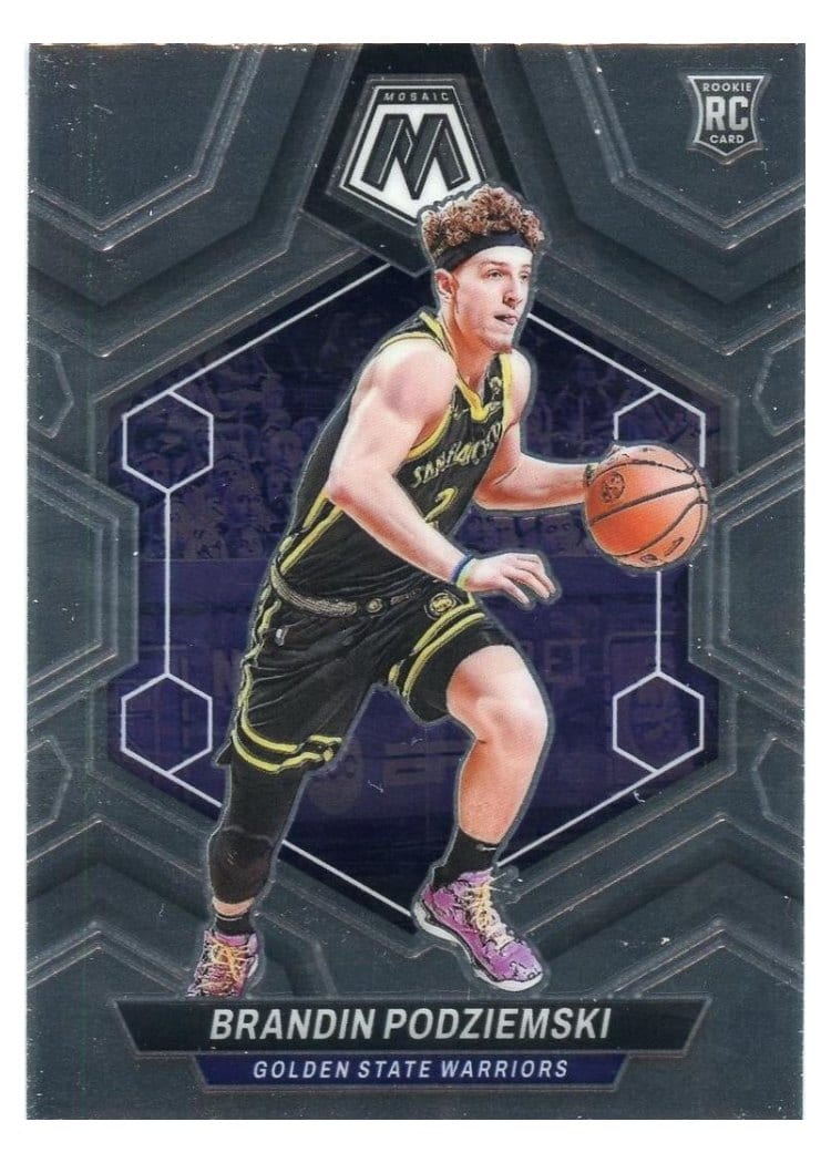 2023-24 Panini Mosaic Base Set Brandin Podziemski #245 card