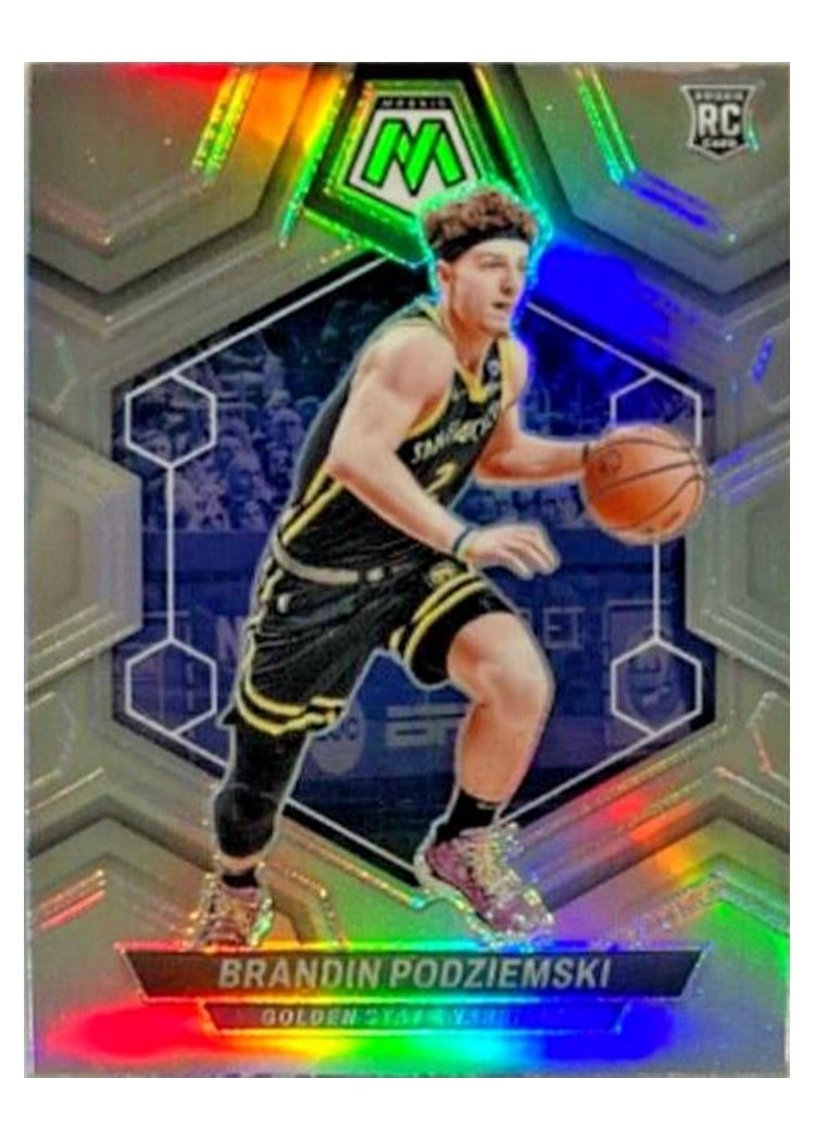 2023-24 Panini Mosaic Base Set Brandin Podziemski #245 card
