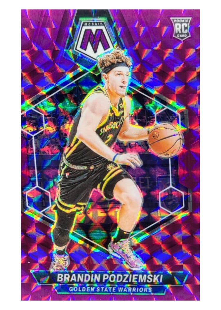 2023-24 Panini Mosaic Base Set Brandin Podziemski #245 card