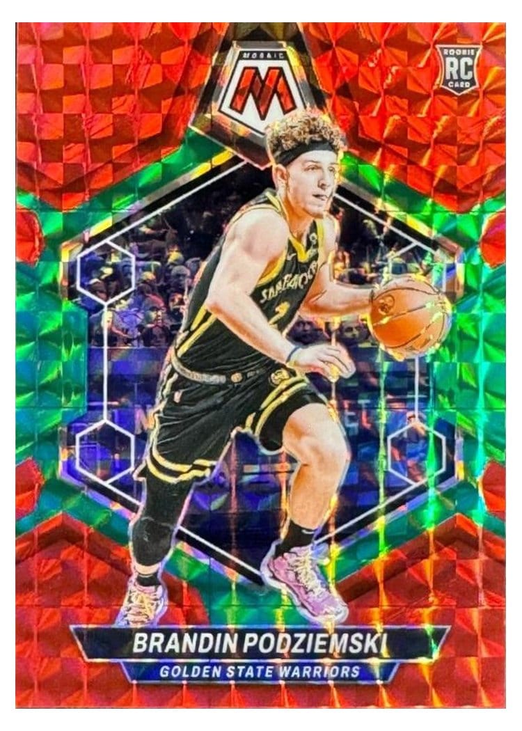 2023-24 Panini Mosaic Base Set Brandin Podziemski #245 card