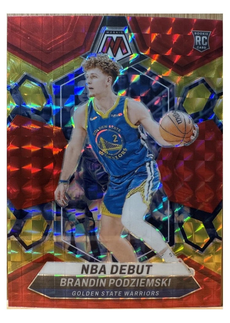 2023-24 Panini Mosaic Base Set Brandin Podziemski #266 card