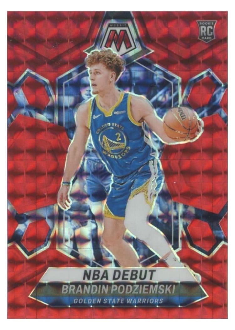 2023-24 Panini Mosaic Base Set Brandin Podziemski #266 card