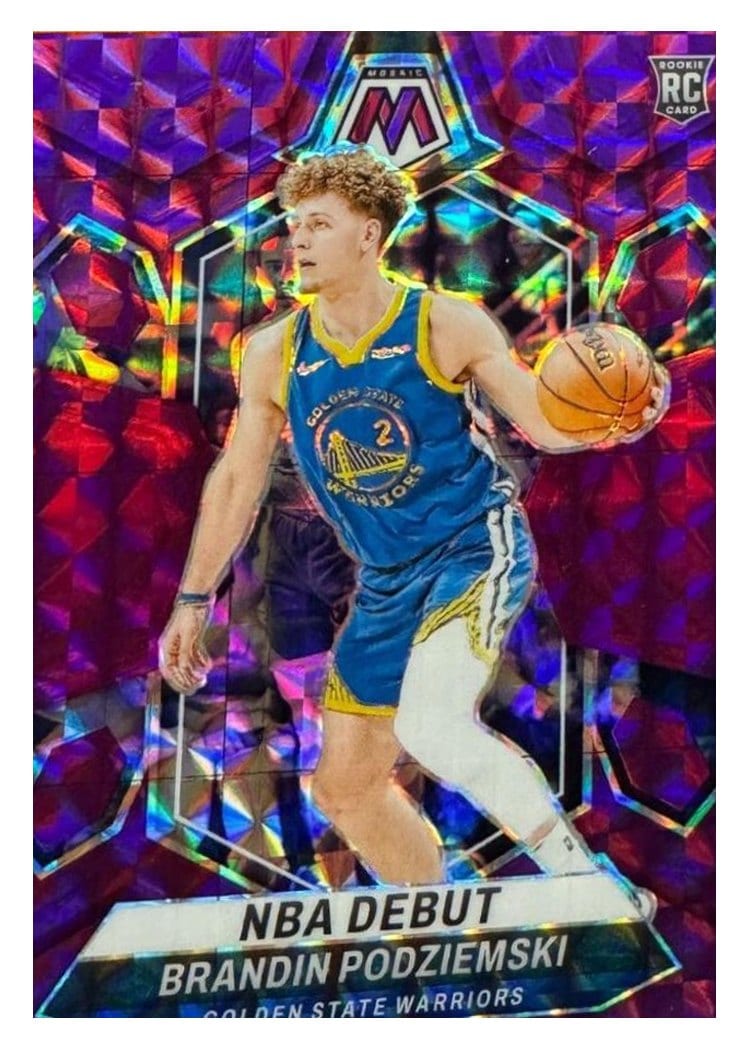 2023-24 Panini Mosaic Base Set Brandin Podziemski #266 card