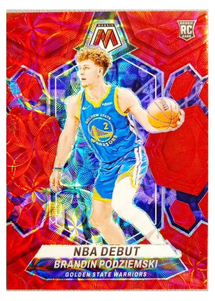 2023-24 Panini Mosaic Base Set Brandin Podziemski #266 card